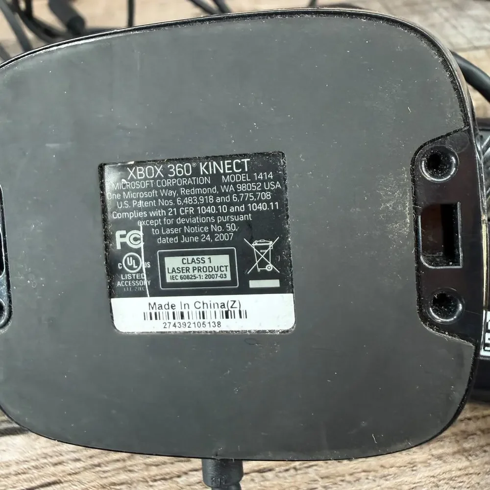 Xbox 360 Kinect Sensor Microsoft Model 1414 Works